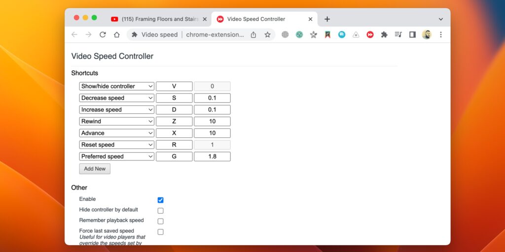 Video Speed Controller