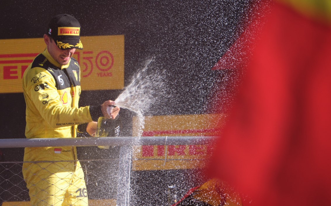 Шарль Леклер из команды Ferrari na&nbsp;Гран-при Италии, 2022 год