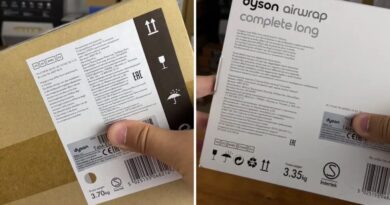 Как проверить Dyson на оригинальность: осмотрите упаковку