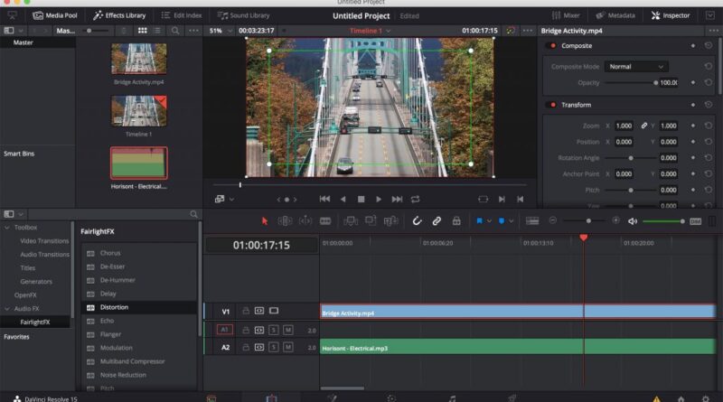 Бесплатные видеоредакторы: DaVinci Resolve