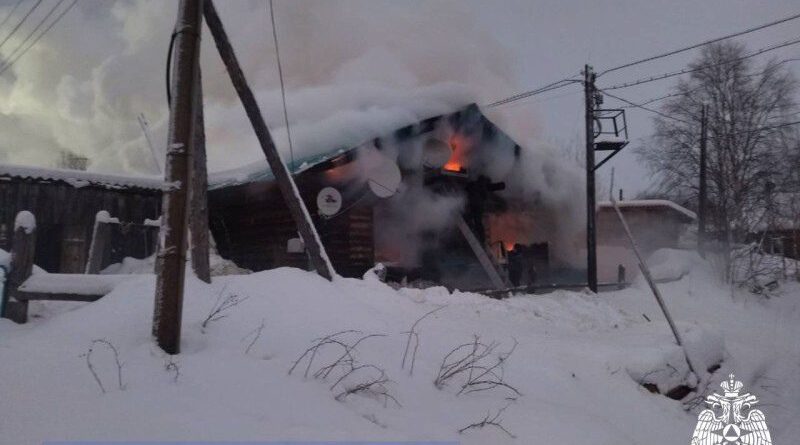 В усинском районе в результате пожара погибла женщина