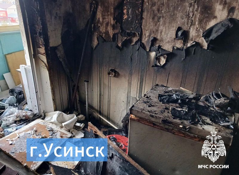 пожар в усинске погиб человек