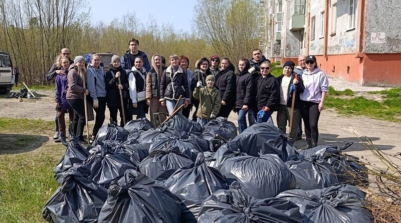 Сегодня в Усинске прошел второй этап общегородского субботника