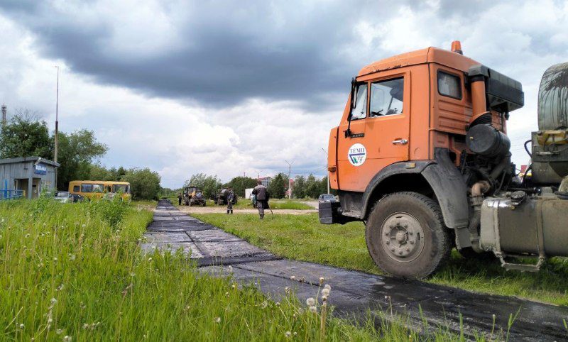 В Усинске продолжаются дорожные работы в фокусе — тротуары и пешеходные зоны (1)