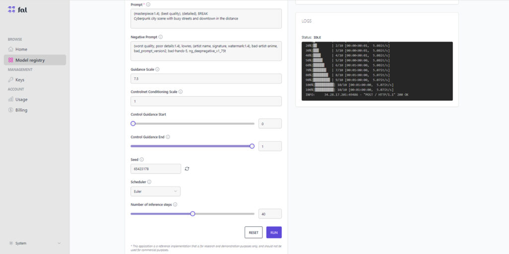 Настройте параметры Guidance Scale и Controlnet Conditioning Scale