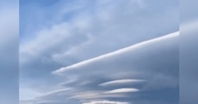 В горах Сочи засняли на видео редкие облака