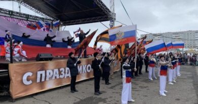 День Победы в Усинске отметили парадом и праздничным концертом