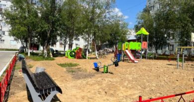 Ещё одна яркая детская зона отдыха строится в Усинске