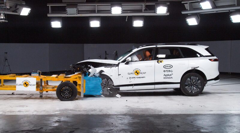 Xpeng G9 на краш-тестах Euro NCAP
