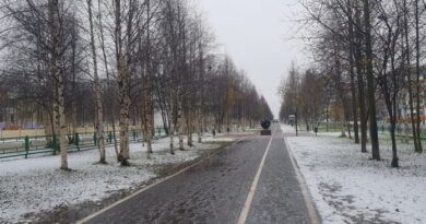 По Усинску вновь пройдётся снежная туча