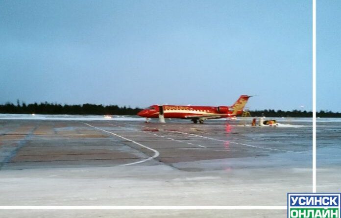 Самолёт «Руслайн» сегодня вынуждено сел в Усинске