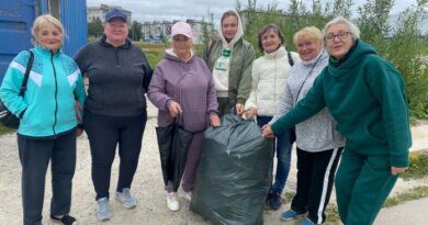 Серебряные волонтёры Усинска очистили часть города от мусора