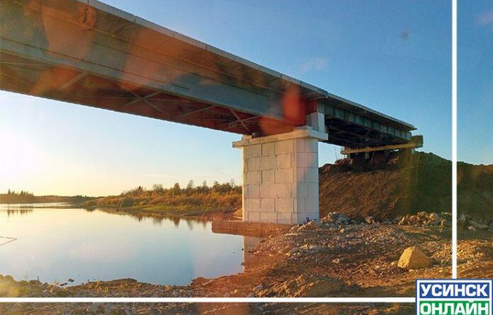 Строительство моста через реку Лыжа идёт в вялотекущем режиме