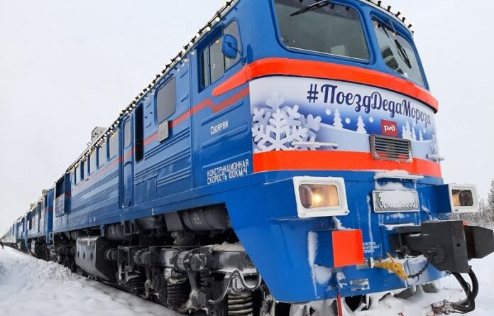 В Усинск приезжал поезд Деда Мороза