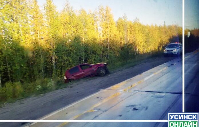 В Усинске пьяный водитель оказался в кювете со сломанными ребрами и ногой