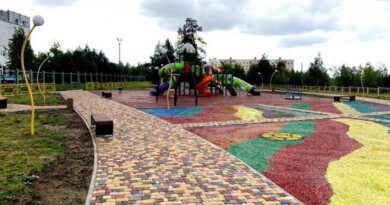 В Усинске завершили реконструкцию парка им. Валентины Ефремовой